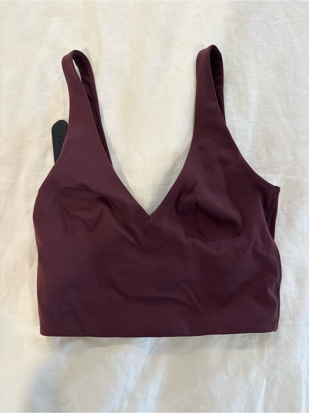 SKIMS V-Neck Bralette in Plum XS